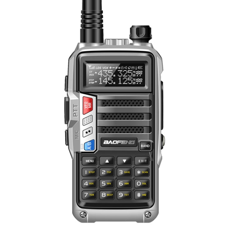 Baofeng BF-UV5R Plus S9 FM Interphone Handheld Walkie Talkie, US Plug, Black, US Plug, Red, US Plug, Silver, US Plug