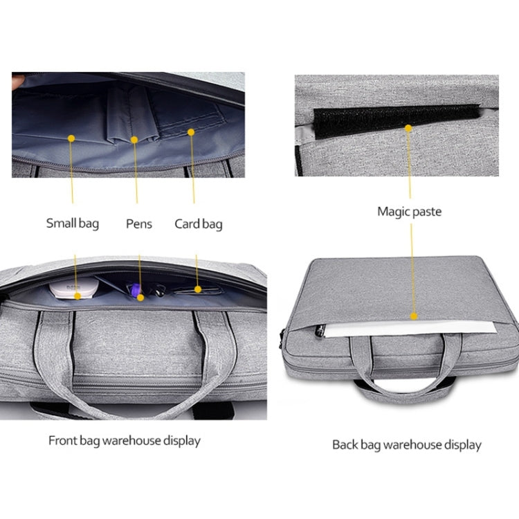 DJ06 Oxford Cloth Waterproof Wear-resistant Portable Expandable Laptop Bag for 15.4 inch Laptops, with Detachable Shoulder Strap, 15.4 inch