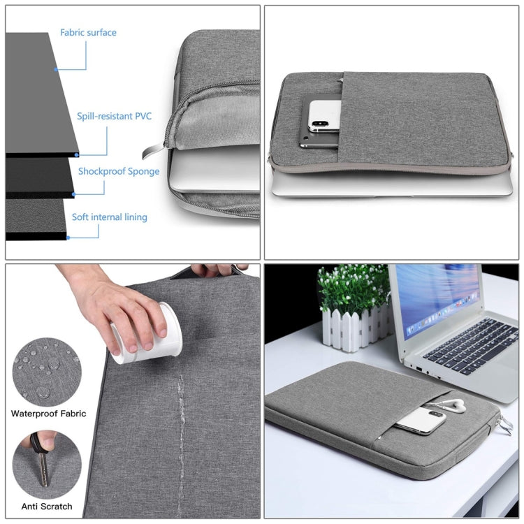 11.6 inch Universal Fashion Soft Laptop Denim Bags Portable Zipper Notebook Laptop Case Pouch for MacBook Air, Lenovo and other Laptops, Size: 32.2x21.8x2cm, 11.6 inch Purple, 11.6 inch Magenta, 11.6 inch Blue, 11.6 inch Grey, 11.6 inch Dark Blue      ...