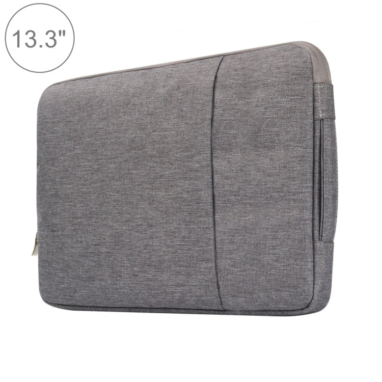 13.3 inch Universal Fashion Soft Laptop Denim Bags Portable Zipper Notebook Laptop Case Pouch for MacBook Air / Pro, Lenovo and other Laptops, Size: 35.5x26.5x2cm, 13.3 inch Purple, 13.3 inch Magenta, 13.3 inch Blue, 13.3 inch Grey, 13.3 inch Dark Blue...