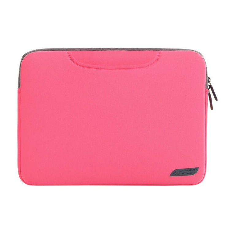 12-Zoll tragbare, luftdurchlässige Handtasche für MacBook, Lenovo und andere Laptops, Größe: 32x21x2 cm (Magenta)