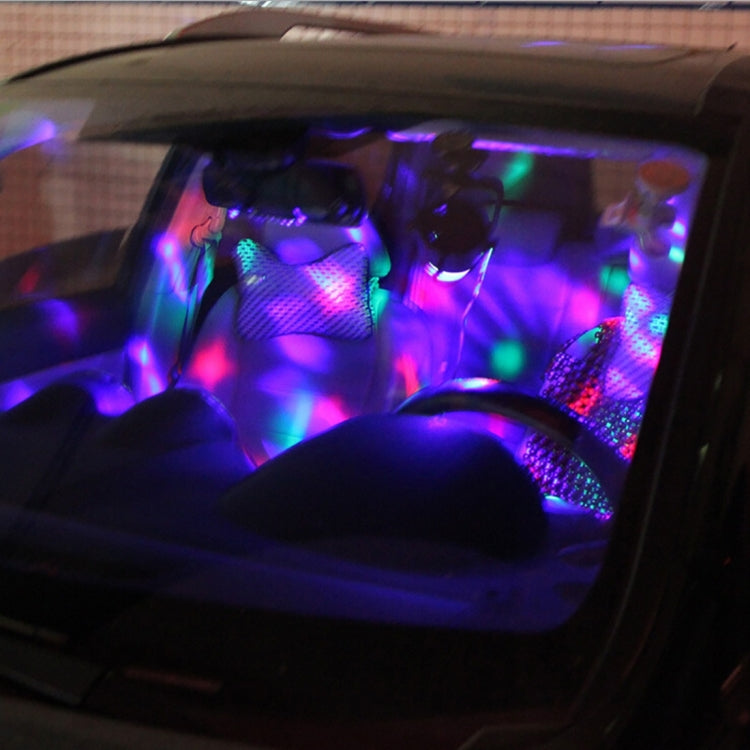 3W RGB Magic Ball LED Stage Light , USB Sound Control Rotating Disco DJ Light, DC 5V