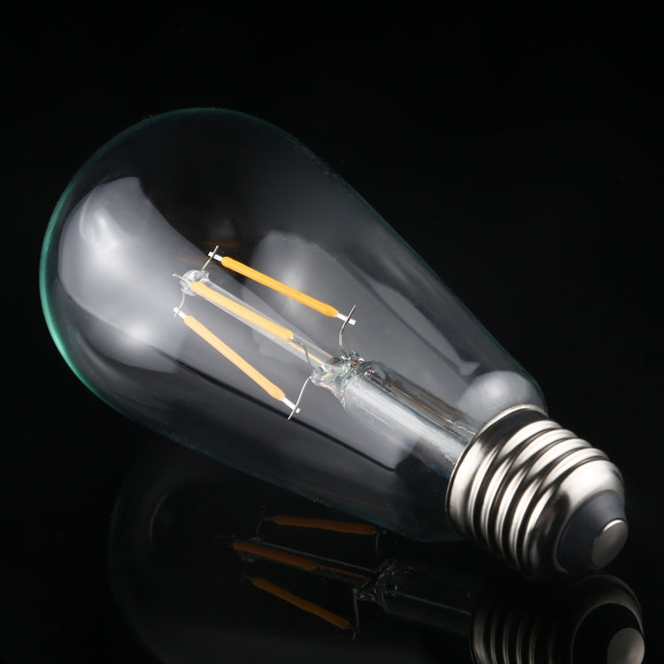 ST64 E27 4W 4 LEDs 600 LM 3000K Retro Dimming LED Filament Light Bulb Energy Saving Light, AC 220V, ST64 4W Warm White