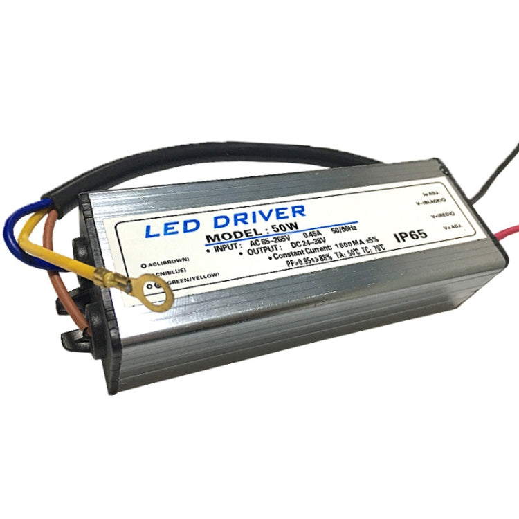 50W LED Driver Adapter AC 85-265V to DC 24-38V IP65 Waterproof, 50W