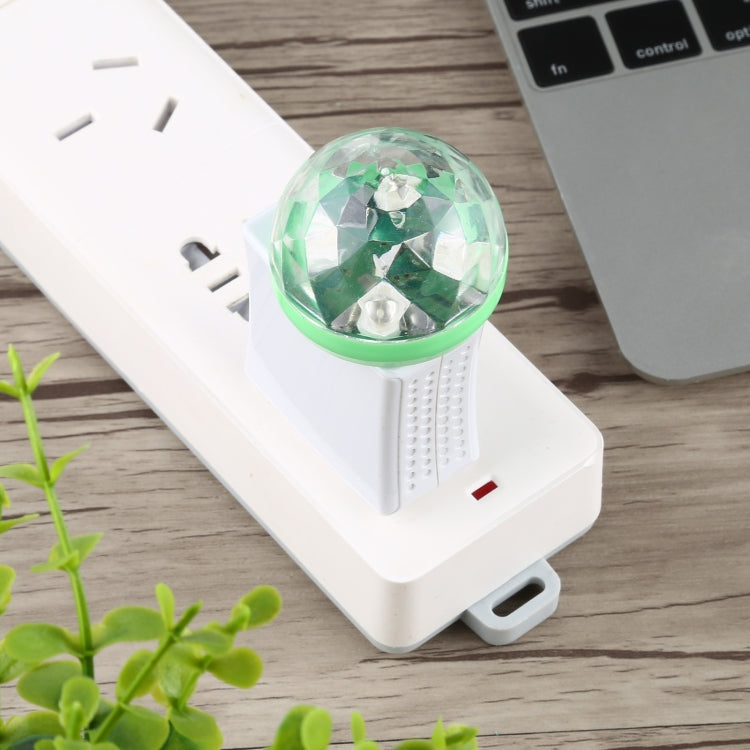 4W RGB Mini Magic Ball LED-Bühnenlampe mit DC 5,5x2,5/2,1 mm Buchse auf USB-Buchsen-Kabel