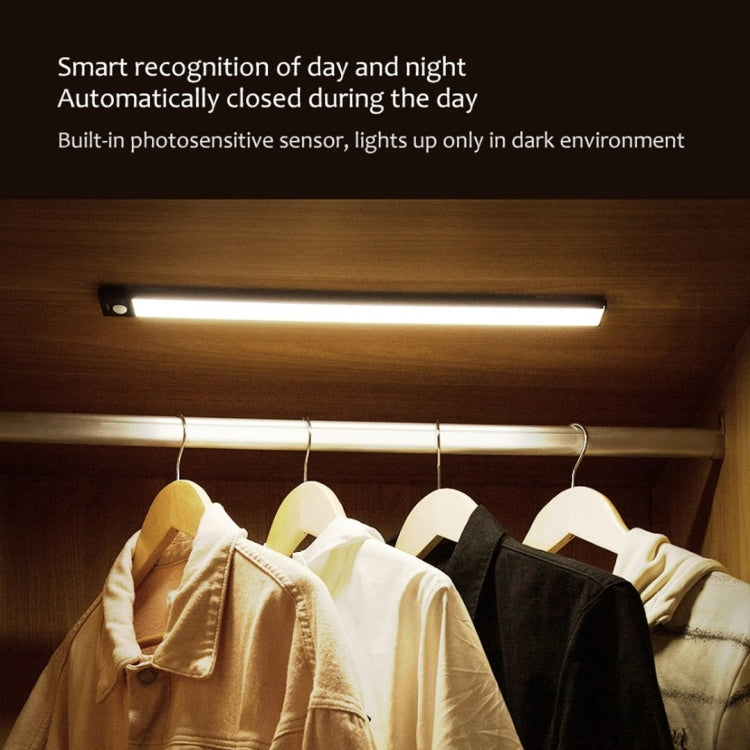 20cm Original Xiaomi Youpin YEELIGHT LED Smart Human Motion Sensor Light Bar Rechargeable Wardrobe Cabinet Corridor Wall Lamps, 20cm