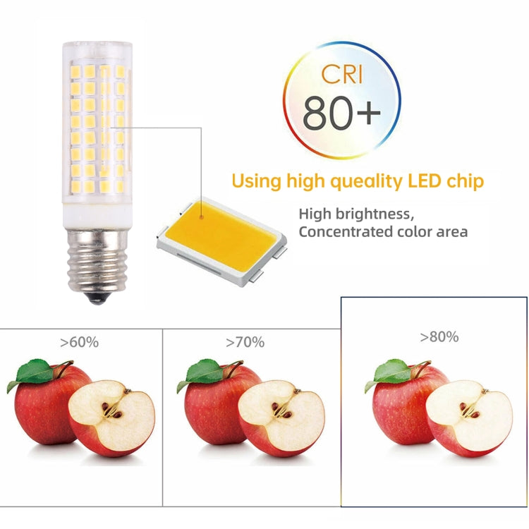 E17 102 LEDs SMD 2835 2800-3200K LED Corn Light, AC 110V, E17