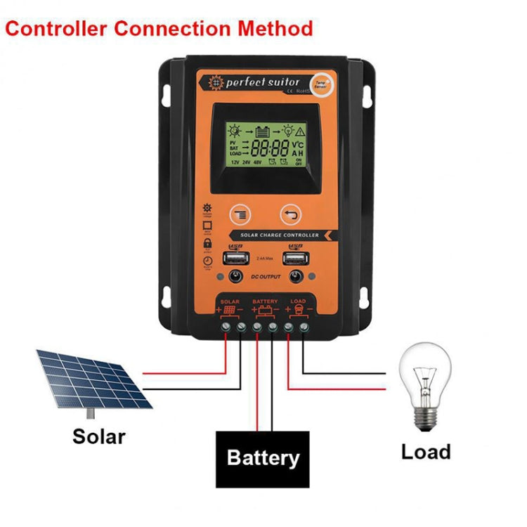 50A 12 / 24V Portable Solar Charging Controller