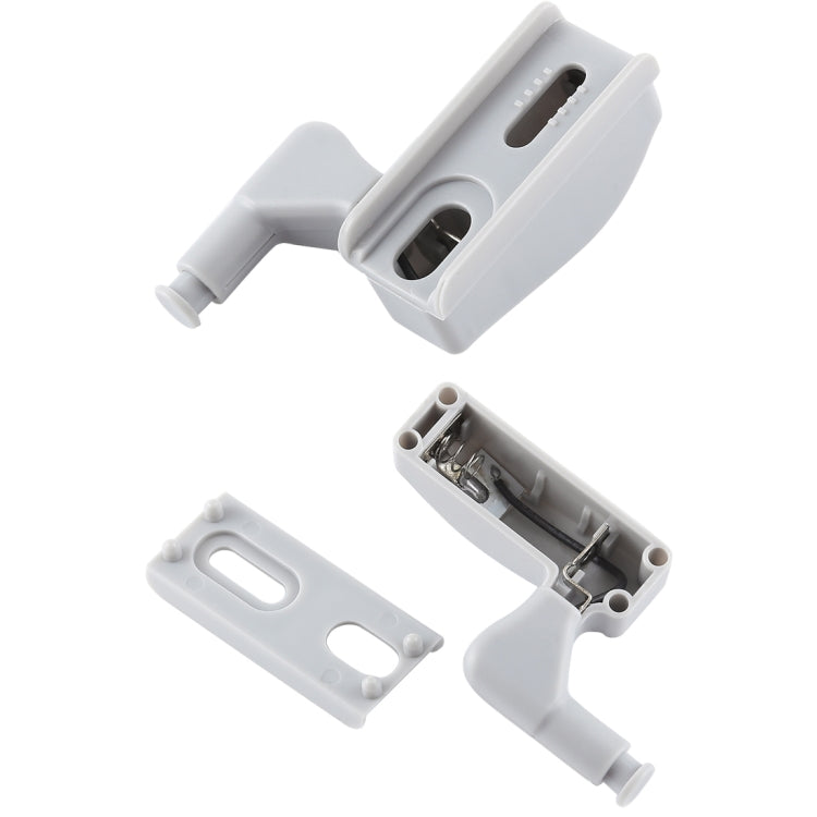10 PCS 0.3W Universal Inner Hinge LED Sensor lamp Cupboard 3 LEDs Night light Auto ON/OFF Bulb, 10 PCS White Light, 10 PCS Warm White