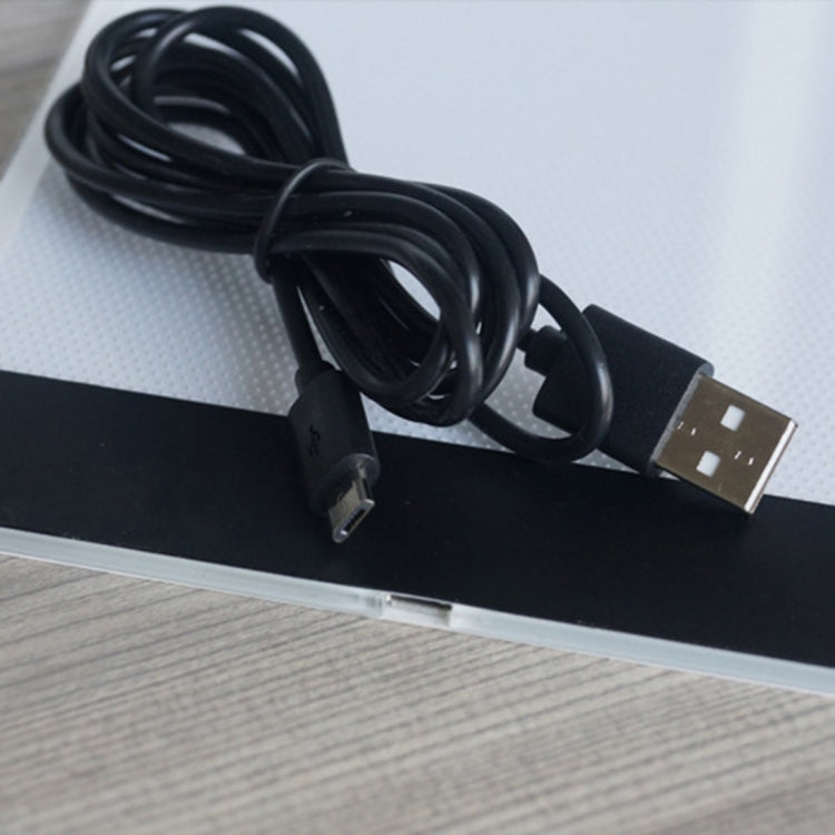 Ultra-thin A4 Size Portable USB LED Artcraft Tracing Light Box Copy Board for Artists Drawing Sketching Animation and X-ray Viewing, No Brightness Control No Charger
