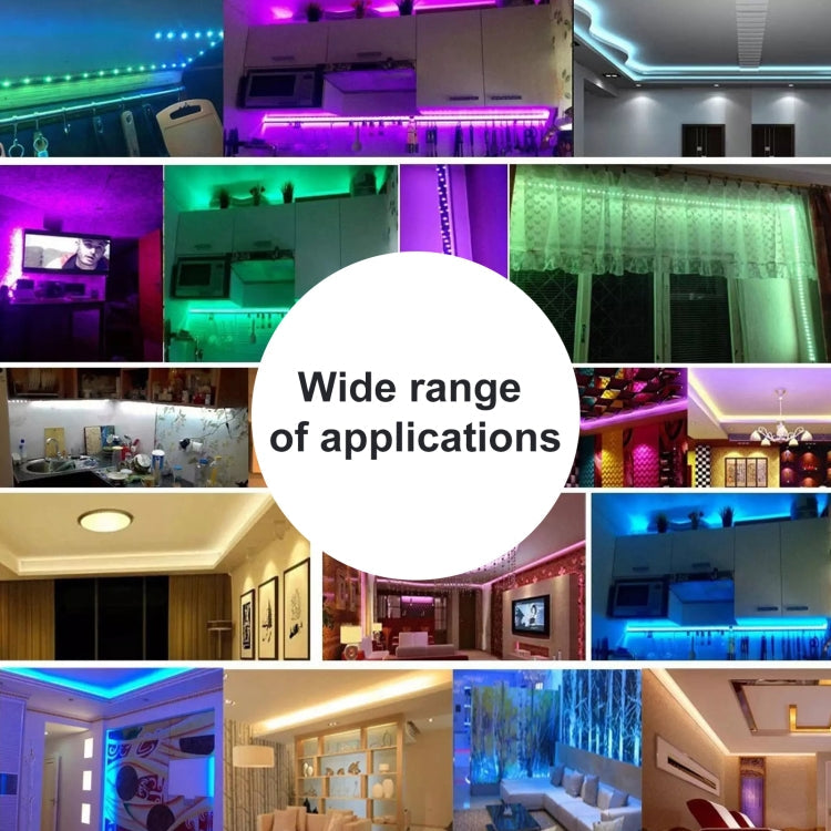 20m 1200 LEDs SMD 2835 IP65 Waterproof RGB Light Strip with 44-keys Remote Control, EU Plug, 20m 1200 LEDs IP65