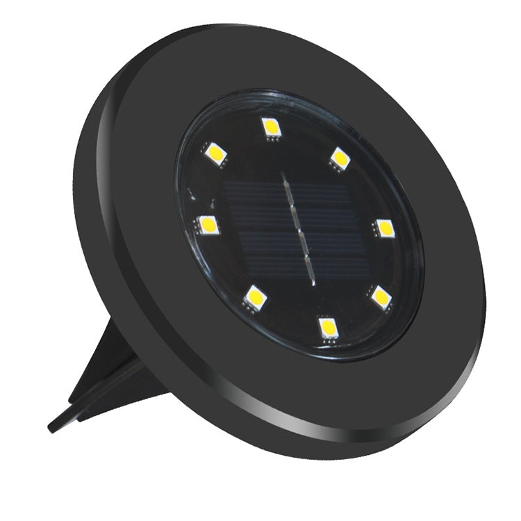 4 STÜCK 8 LEDs IP65 Wasserdichte Solar-Erdleuchte Garten Villa Rasen Dekorativer Strahler
