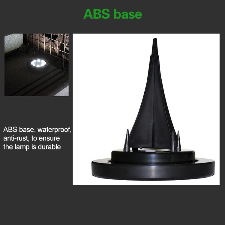 4 STÜCK 8 LEDs IP65 Wasserdichte Solar-Erdleuchte Garten Villa Rasen Dekorativer Strahler