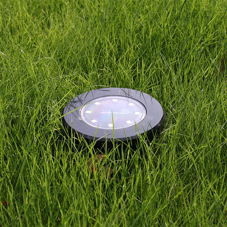 4 STÜCK 8 LEDs IP65 Wasserdichte Solar-Erdleuchte Garten Villa Rasen Dekorativer Strahler