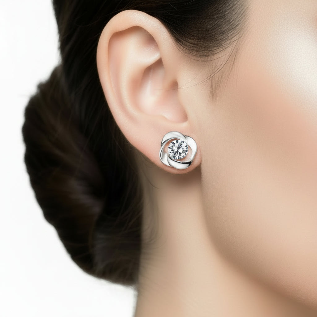 Women’s Silver Retro Earrings – Vintage Style Dangle Jewelry for Everyday & Party Wear