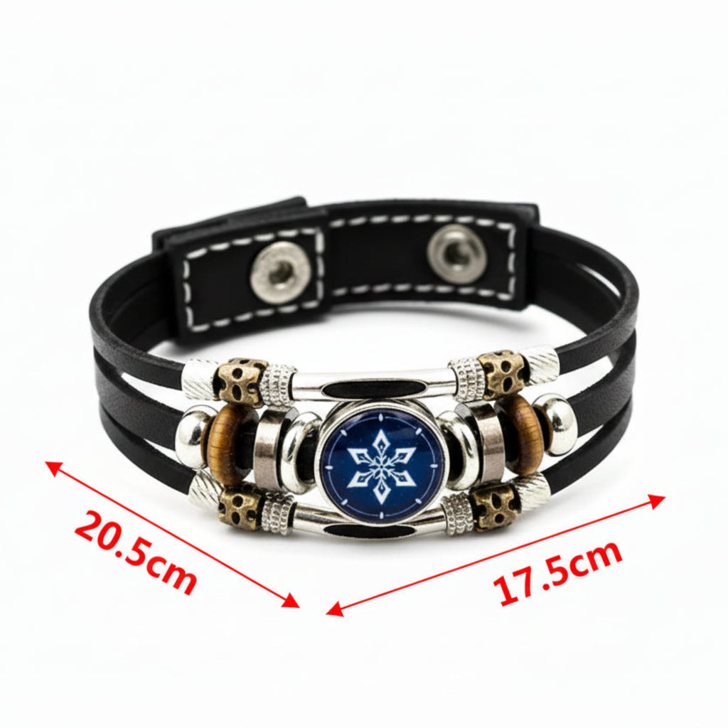 Men's Charm Leather Bracelet Impact Leather