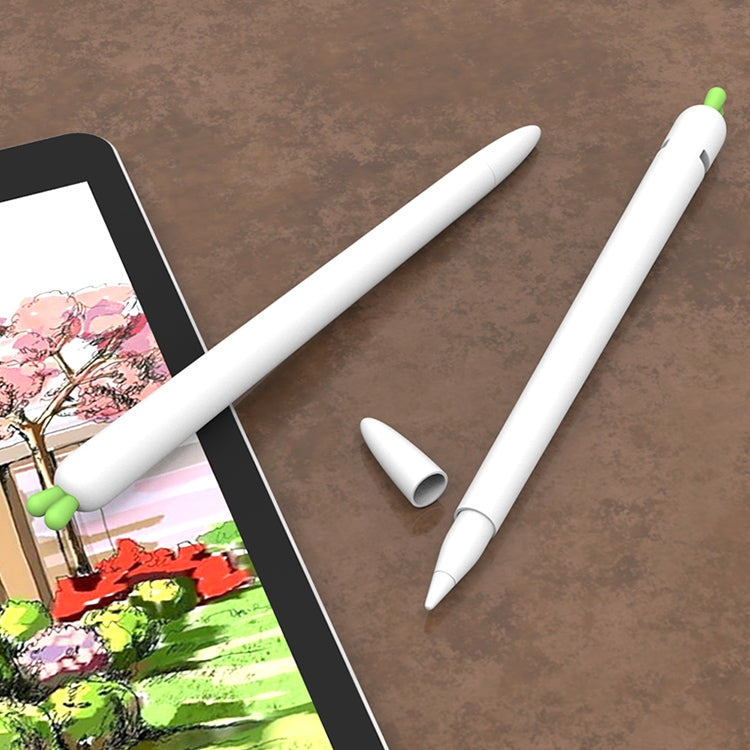 LOVE MEI Für Apple Pencil 1 Schutzhülle für Stylus Pen in Karottenform, aus Silikon, für Apple Pencil 1
