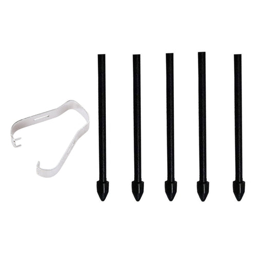 6 in 1 Universal Stylus Pen Replacement Pencil Tips For Samsung Galaxy Tab S8 / S7 / S6 / Galaxy Note20 / Note10 / S23 Ultra / S22 Ultra(Black)
