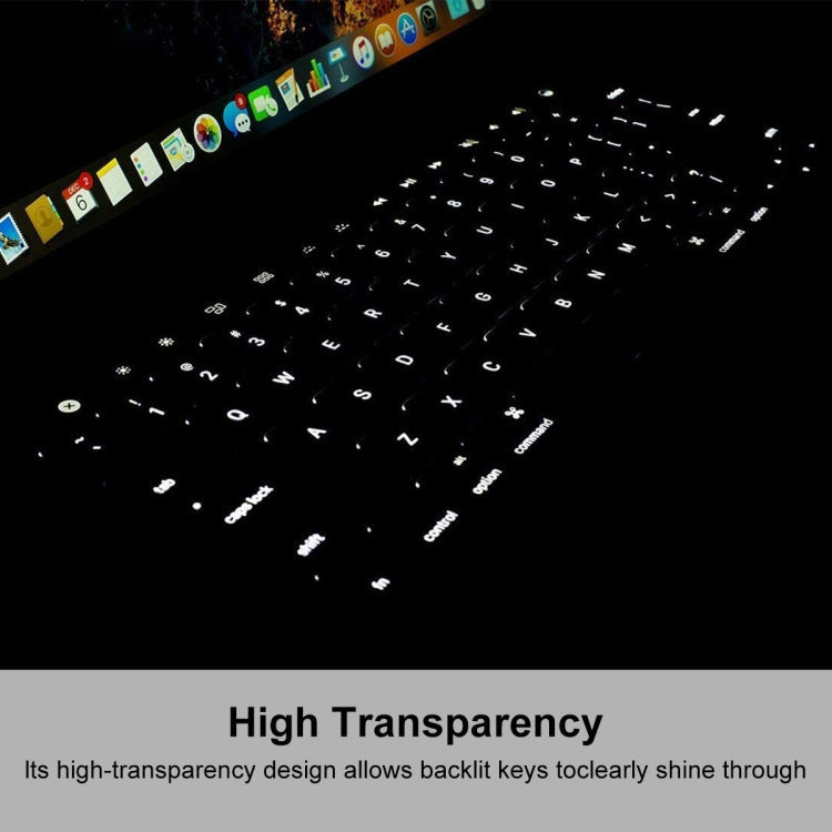 ENKAY TPU Tastaturschutzhülle für MacBook 12 Zoll (A1534) aus dem Jahr 2015 / MacBook Pro 13,3 Zoll ohne Touch Bar (A1708), europäische Version, EU-Version