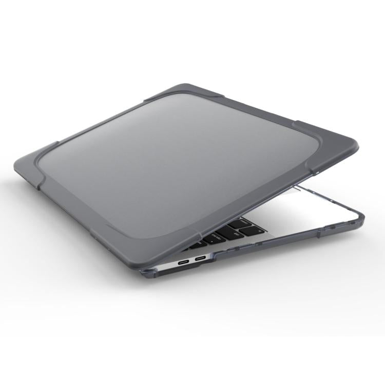 For Macbook Pro 13.3 inch (A1708) & with Touchbar (A1706) Laptop TPU + PC Folding Shockproof Protective Case with Holder, For Macbook Pro 13.3 inch with Touch Bar