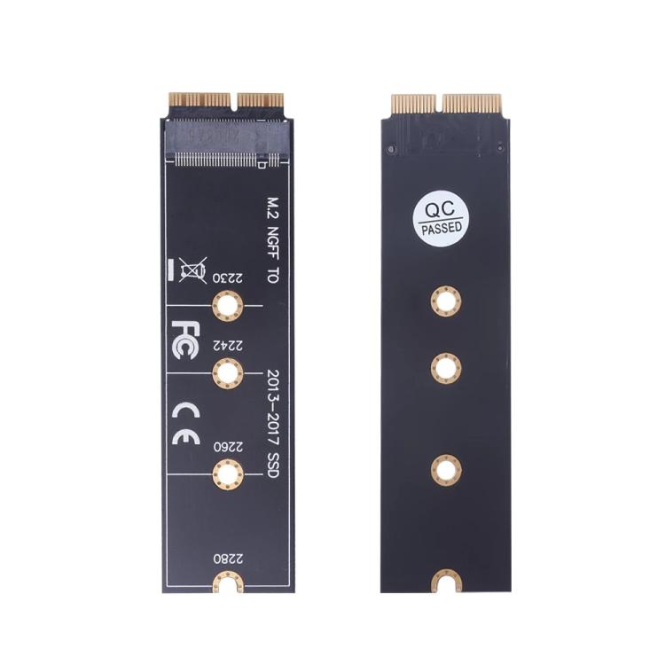 M.2 PCIE NVME SSD to Mac Book Air Pro 2013-2017 SSD Hard Drive Adapter Board For A1465 A1466 A1398 A1502, M.2 PCIE NVME SSD to SSD