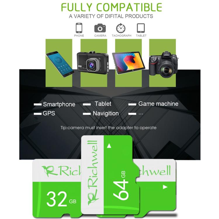 Richwell 8GB High-Speed Class 10 Micro SD(TF) Speicherkarte, 8GB