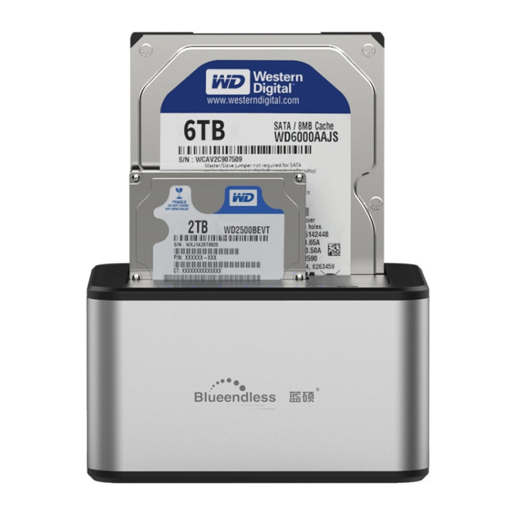 Blueendless 2.5 / 3.5 inch SATA USB 3.0 2 Bay Offline Copy Hard Drive Dock
