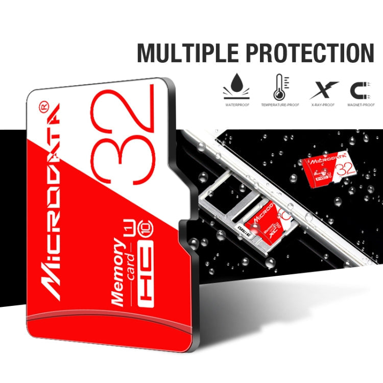 MICRODATA 16GB High Speed U1 Rot und Weiß TF (Micro SD) Speicherkarte, 16GB
