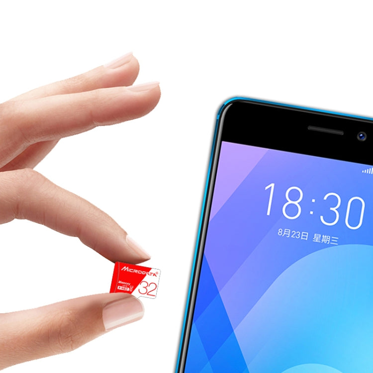 MICRODATA 16GB High Speed U1 Rot und Weiß TF (Micro SD) Speicherkarte, 16GB