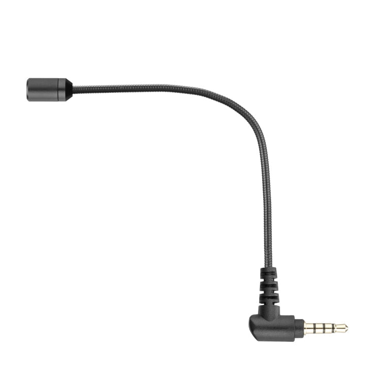 BOYA BY-UM4 3,5-mm-Anschluss Live-Show omnidirektionales Kondensator-Mini-Flex-Mikrofon für iPhone, Galaxy, Huawei, LG und andere Smartphones