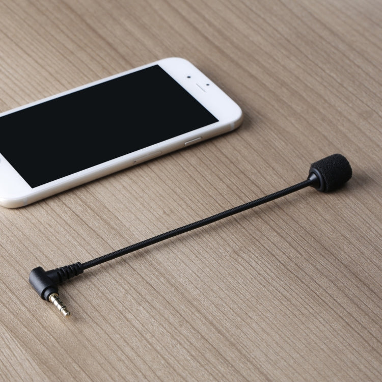 BOYA BY-UM4 3,5-mm-Anschluss Live-Show omnidirektionales Kondensator-Mini-Flex-Mikrofon für iPhone, Galaxy, Huawei, LG und andere Smartphones