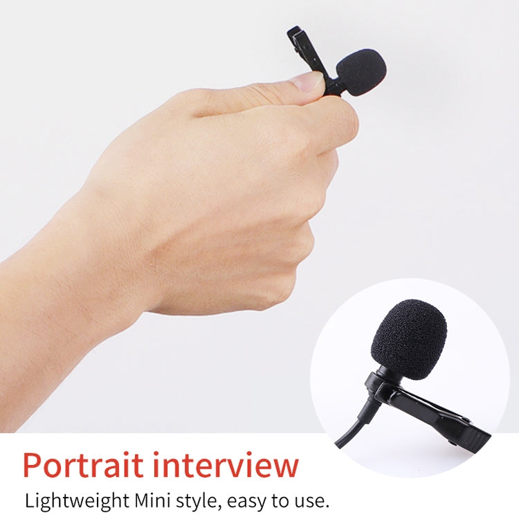 YICHUANG YC-LM10II 8 Pin Port Intelligent Noise Reduction Condenser Lavalier Microphone, Cable Length: 1.5m, YC-LM10II