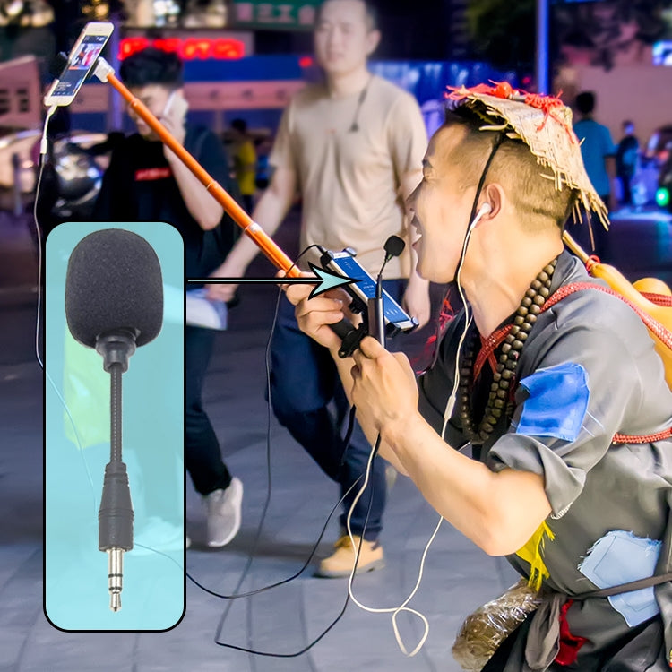 ZJ002MR-01 Stereo 3.5mm Plug Bluetooth Wireless Interpreter Tour Guide Megaphone Straight Microphone, Stereo