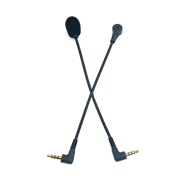 ZJ033MR-03 15.5cm 4 Level Pin 3.5mm Angle Head Plug Gaming Headset Sound Card Live Microphone, 15.5cm 4 Level Pin Angle Head