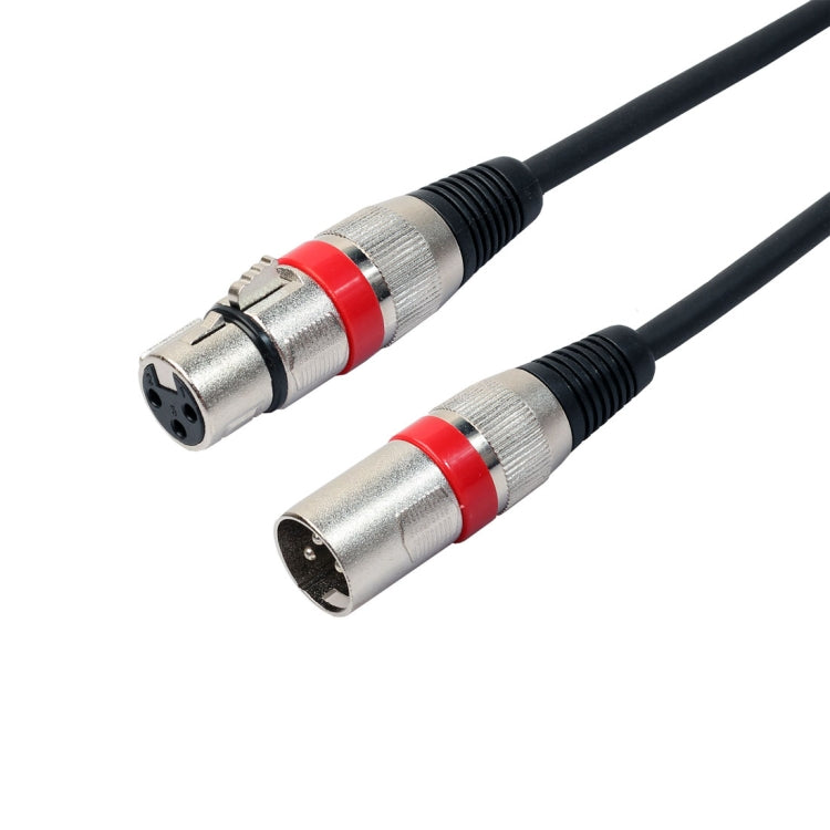 1m 3-Pin XLR Male to XLR Female MIC Shielded Cable Microphone Audio Cord, Length: 1m (Red)
