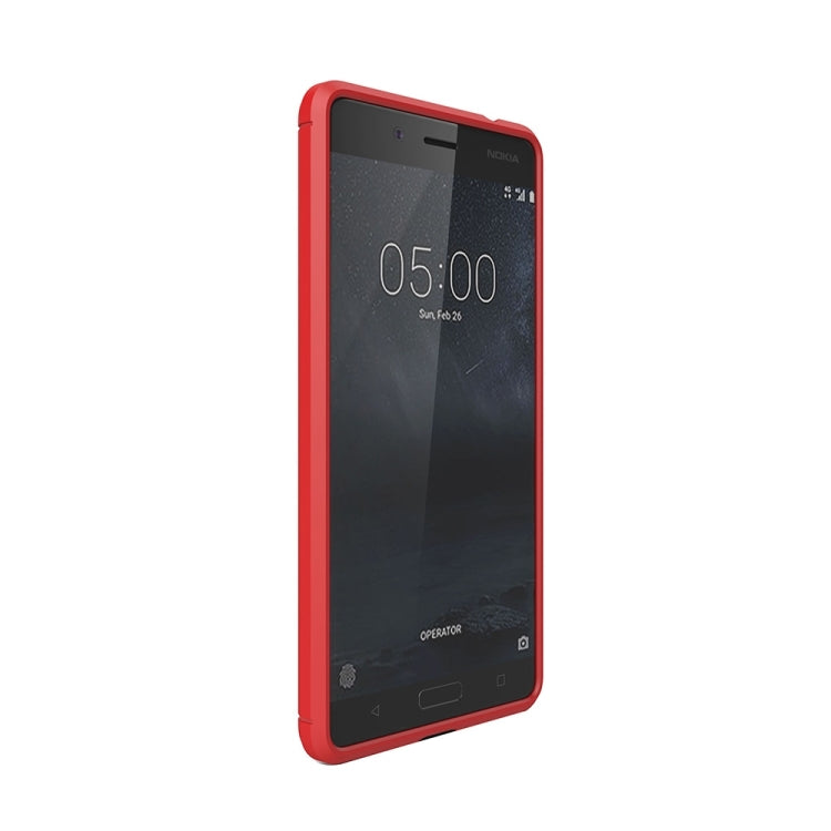 For Nokia 5 Brushed Carbon Fiber Texture Shockproof TPU Protective Cover Case, Nokia 5