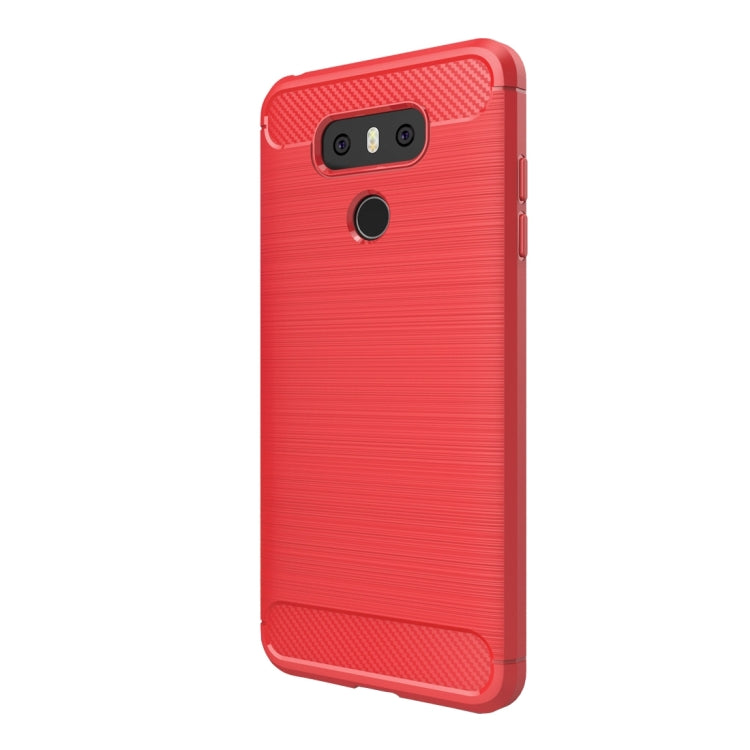 For LG G6 Brushed Carbon Fiber Texture Shockproof TPU Protective Cover Case, For LG G6, For G6