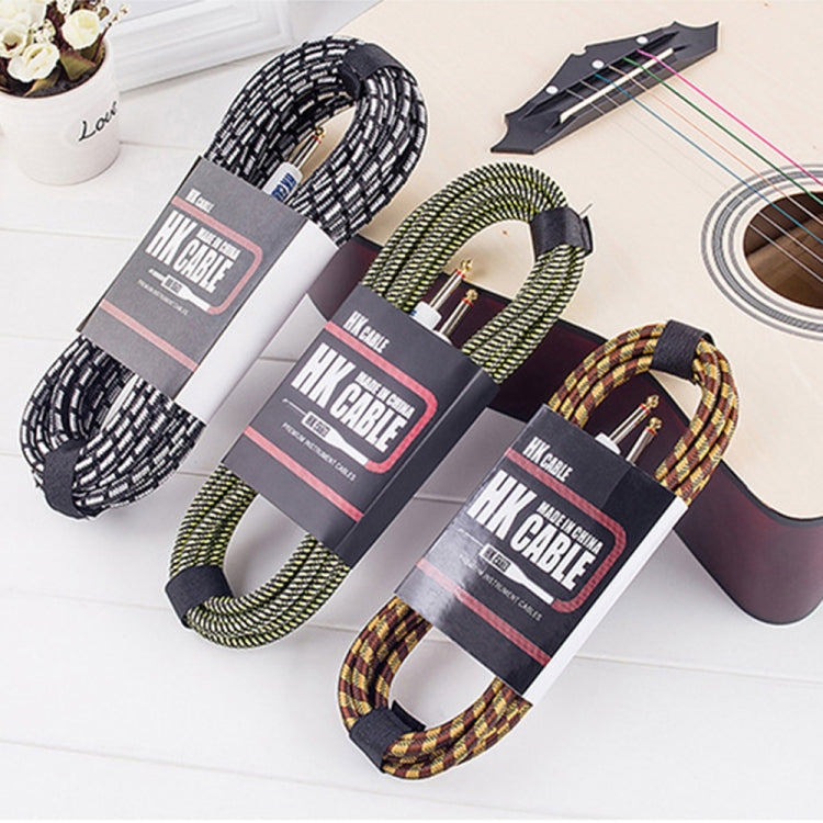 Wooden Guitar Bass Connection Cable Noise Reduction Audio Cable, Cable Length: 10m, Random Color Delivery