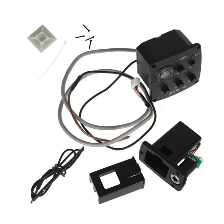 JOYO JE-303 Guitar Pickup 3-Band EQ Preamp Tuner Pickup Equalizer with Tuning Function, JE-303