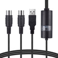 WERSI UM-18 USB MIDI Cable MidiPort Midi Cable Electric Piano Electronic Drum Music Editing Line, Length: 2m