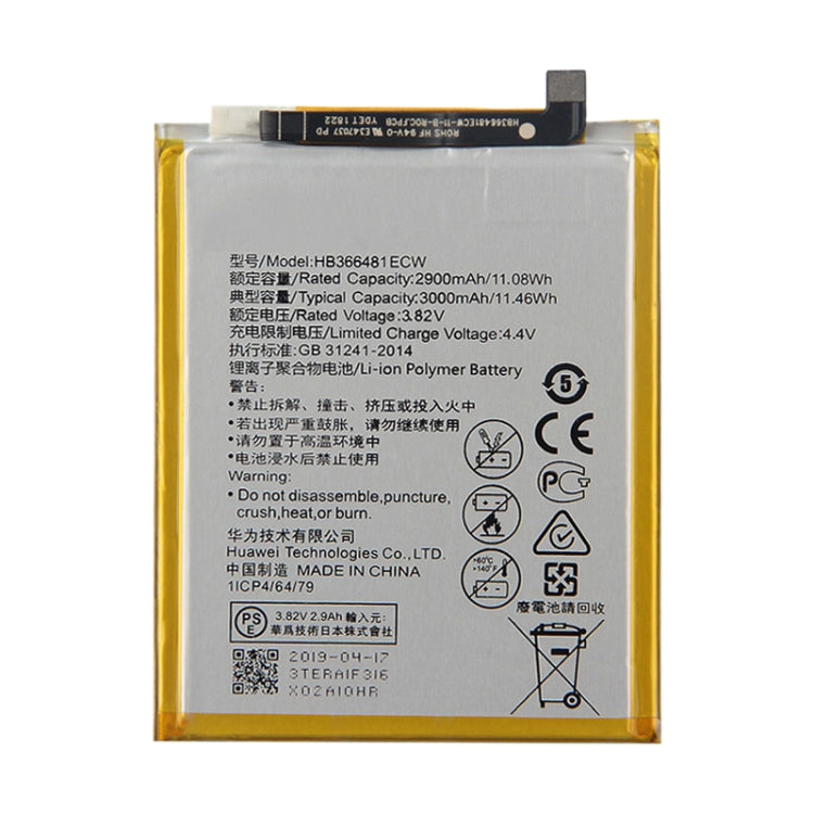 Li-ion Polymer Battery for Honor 5C / Honor 7C / Honor 7A / Honor 8 / Honor 8 Lite / P9 Lite / Enjoy 7S / Enjoy 8, For Honor 5C