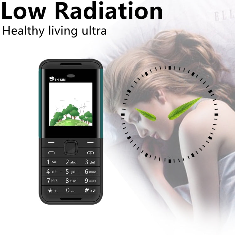 1.33 inch, MTK6261D, 21 Keys, Support Bluetooth, FM, Magic Sound, Auto Call Record, GSM, Triple SIM, English Key