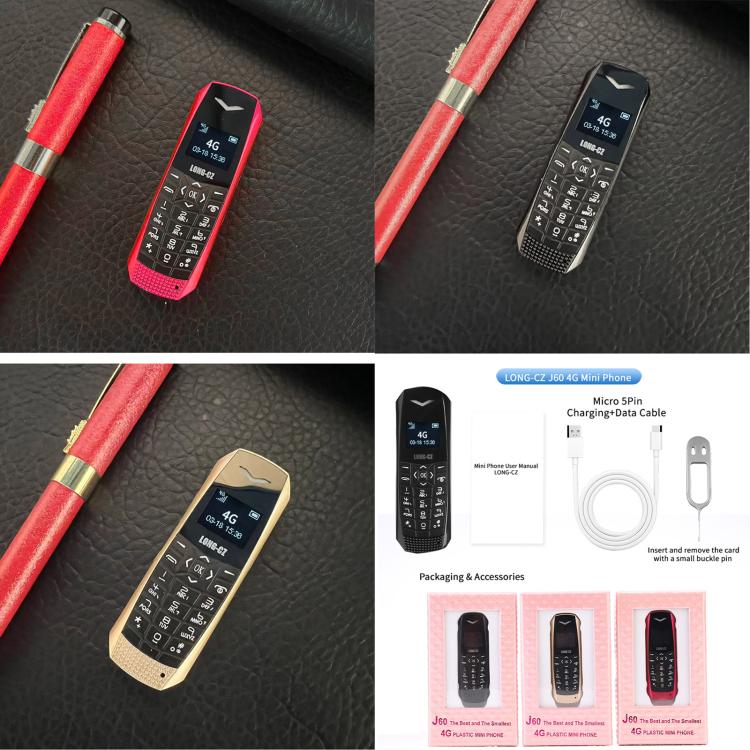 LONG-CZ S60 4G Mini Phone – Compact Feature Phone with 600mAh Battery