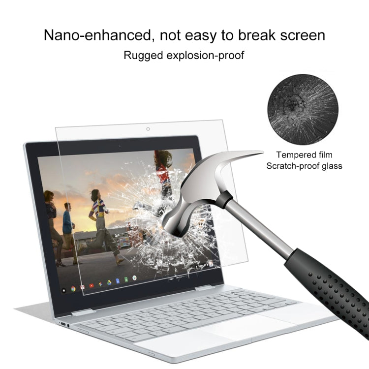 0.4mm 9H Surface Hardness Full Screen Tempered Glass Film for Google Pixelbook 12.3 inch, For Google Pixelbook 12.3 inch