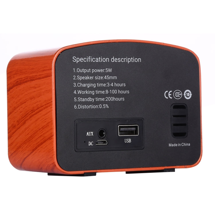 Angel MA-1500 Retro Bluetooth HiFi Radio Speaker with Colorful LED Light, Support USB & FM & 3.5mm Aux