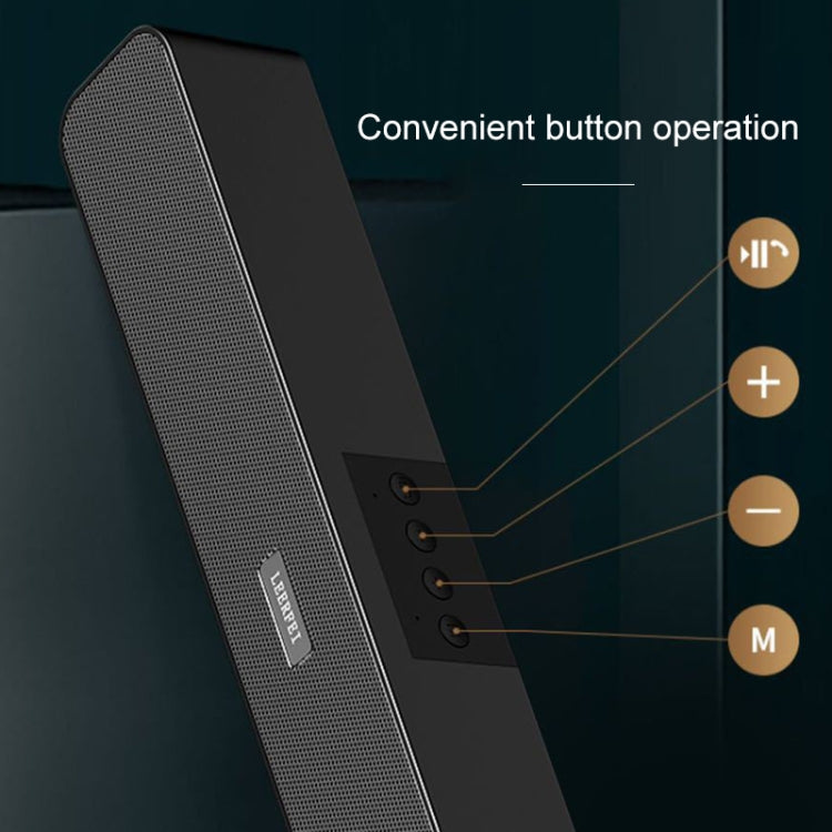 LEERFEI E91 10W Multimedia-Radio in langer Stabform mit zwei Lautsprechern und Bluetooth-Audio, unterstützt TF-Karte / USB-Stick / 3,5-mm-AUX