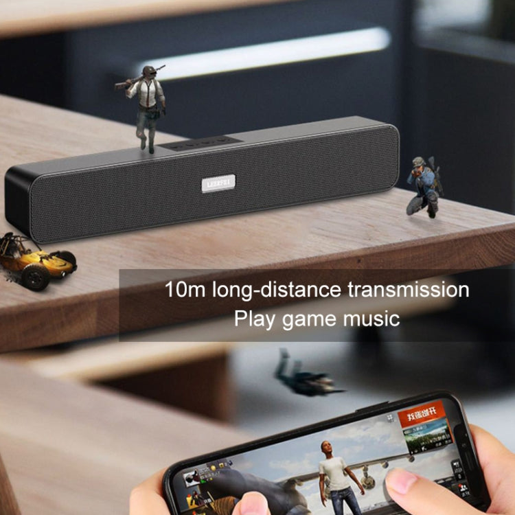 LEERFEI E91 10W Multimedia-Radio in langer Stabform mit zwei Lautsprechern und Bluetooth-Audio, unterstützt TF-Karte / USB-Stick / 3,5-mm-AUX