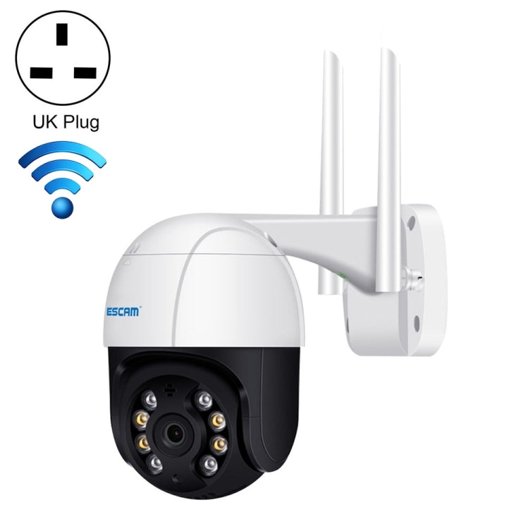 ESCAM QF218 1080P Pan / Tilt AI Humanoid Detection IP66 Waterproof WiFi IP Camera, Support ONVIF / Night Vision / TF Card / Two-way Audio, US Plug