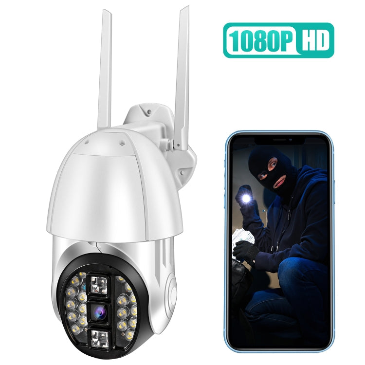 QX33 1080P Panorama PTZ 360-Grad-WLAN-Kamera, unterstützt Tag- und Nacht-Vollfarb-, Zwei-Wege-Sprach-Gegensprechanlage, Bewegungserkennungsalarm und Videowiedergabe, 64 GB TF-Karte, AU-Stecker, QX33