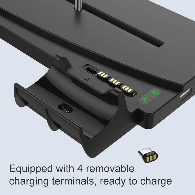 iplay HBP-269 für PS5 De / UHD-Ladestation Vertikale Basis mit Controller-Ladegerät, iPega HBP-269